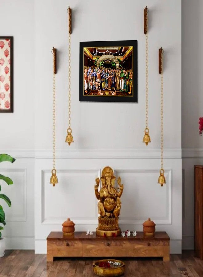 101Temples - Srinivasa Kalyanam Photo Frame | Wood | TTD Tirumala | Tirupati Balaji | Govinda | Perumal | Venkateswara Swamy | Pooja Room | 1 Piece | 10 X 13 Inches - Image 3